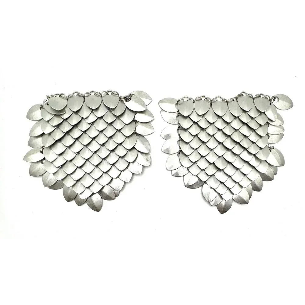 Scalemail Armor 2 Pcs Chainmail Dragon Art Supply Renaissance Gothic Handmade